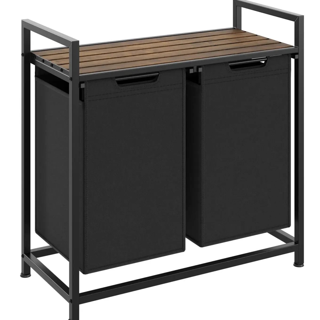 Tectake Wassorteerder Met Plank - Industriële Stijl - Zwart/bruin