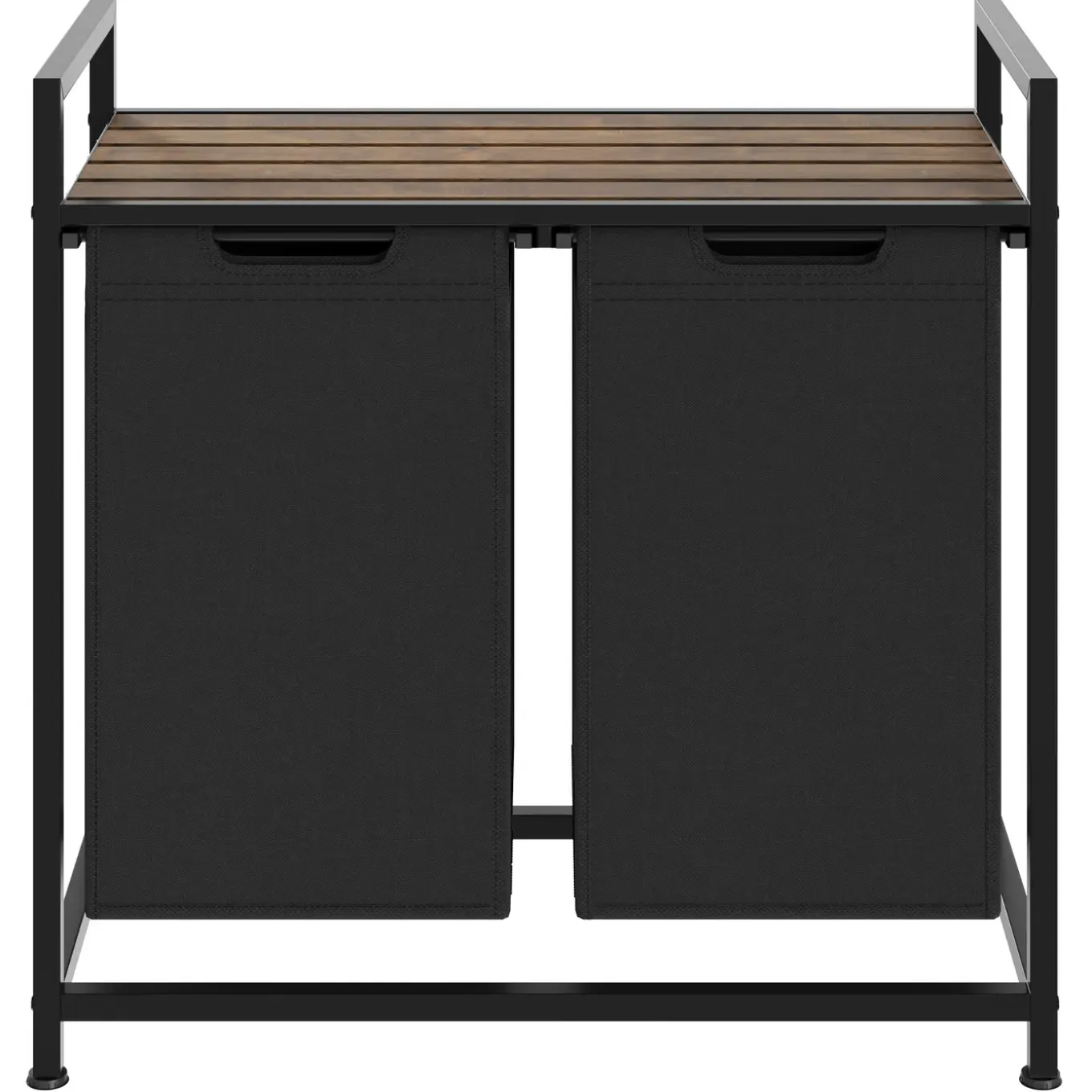 Tectake Wassorteerder Met Plank - Industriële Stijl - Zwart/bruin