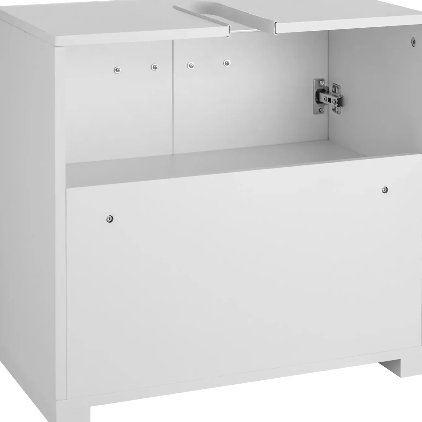 Tectake Wastafelonderkast Idris - 2 Vakken - Draagkracht 35 Kg - Wit