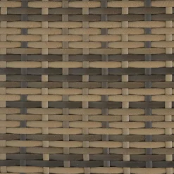 Tectake Wicker Zitgroep - Natuur - Inclusief Beschermhoes - Modulaire Buitenmeubelen