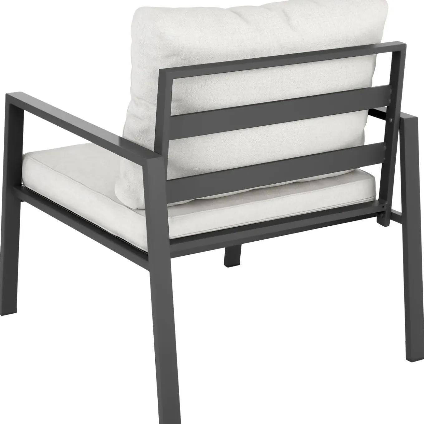Tectake Zitgroep Göteborg Met Tafel - 4 Personen - Dikte Van De Zitkussens: 10 Cm - Lichtgrijs