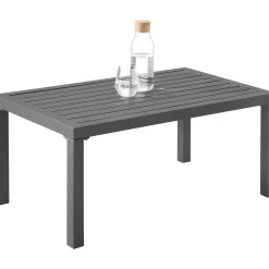 Tectake Zitgroep Göteborg Met Tafel - 4 Personen - Dikte Van De Zitkussens: 10 Cm - Lichtgrijs