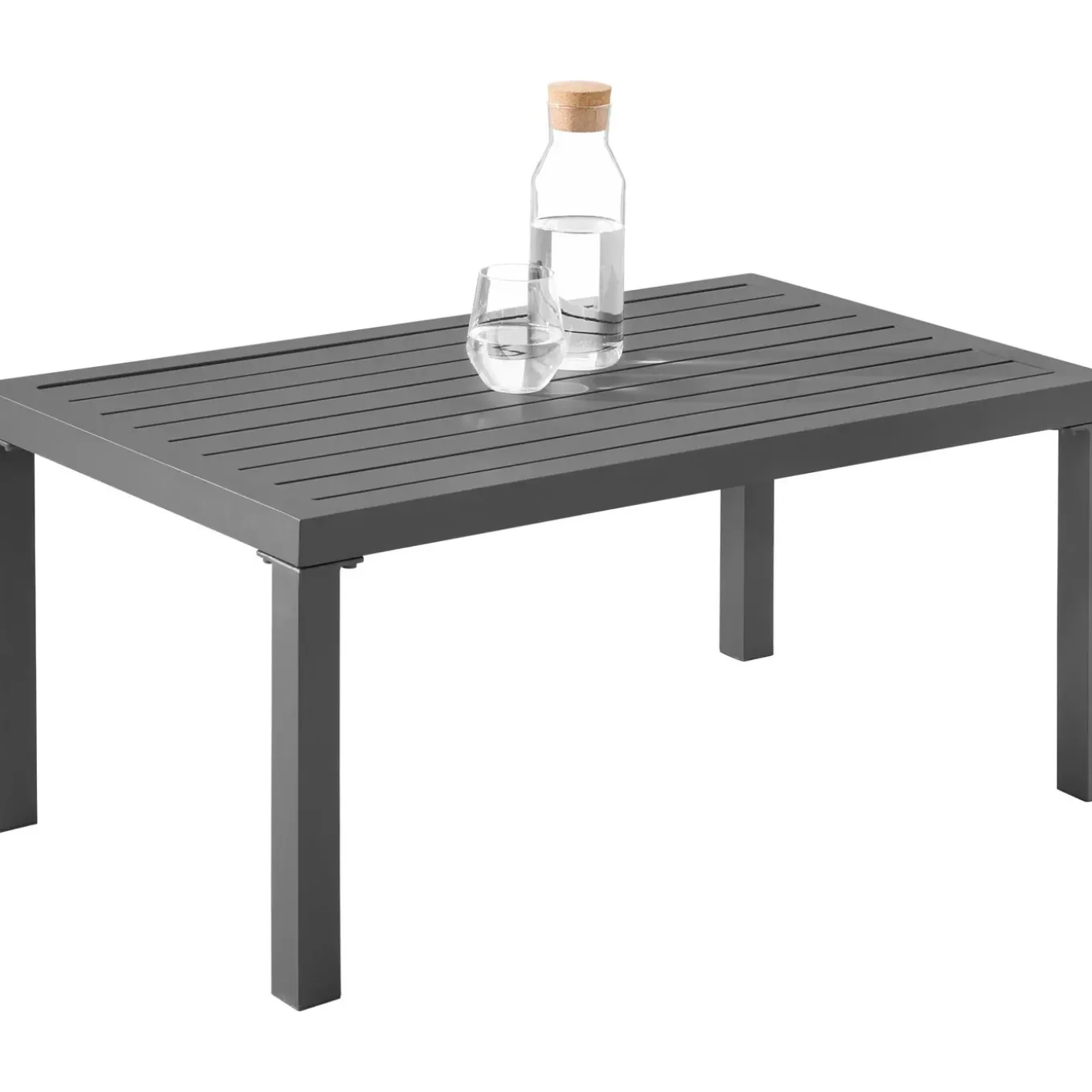 Tectake Zitgroep Göteborg Met Tafel - 4 Personen - Dikte Van De Zitkussens: 10 Cm - Lichtgrijs