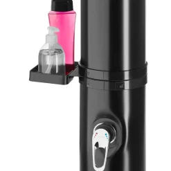 Tectake Zonnedouche Eco Zwart Met Grote Watertank Regendouchekop 360° Voetdouche