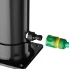 Tectake Zonnedouche - Zwart Zilver - Multifunctioneel Met Watertank En Doucherek