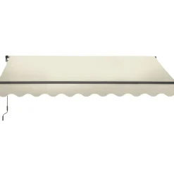 Tectake Zonnescherm Ornella Met Wandhouder, 250 X 200 Cm, Donkergrijs