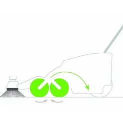 Teien Handveegmachine - Veegmachine - Veegwagen - 70 Cm Werkbreedte - In Hoogte Verstelbaar