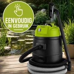 Teien 4-in-1 Vijverstofzuiger Met Afvoer 1600w 30 Liter Inclusief Accessoires