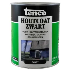 Tenco houtcoat zwart 1L