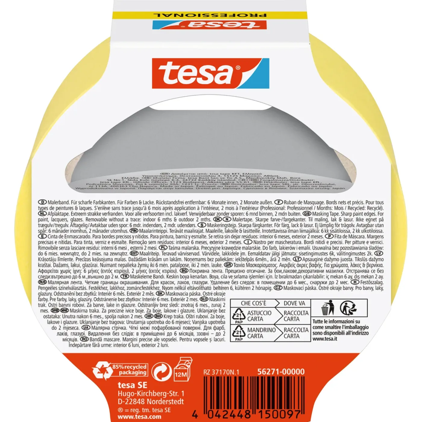 Tesa afplaktape Washi Indoor 25mx38mm