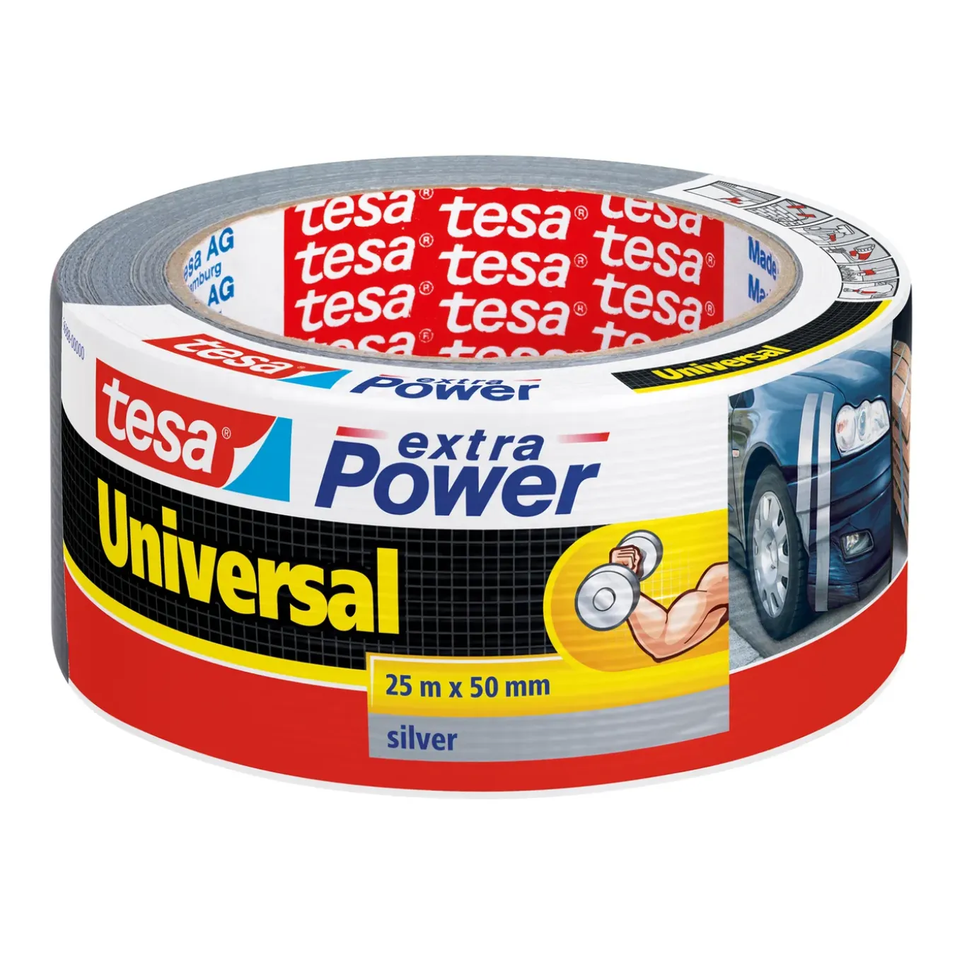 Tesa Duct tape - Grijs - 25m x 50mm