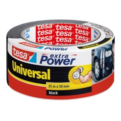 Tesa Duct tape - Zwart - 25m x 50mm
