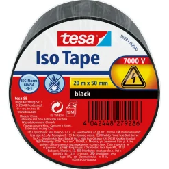 tesa elektrische isolatietape PVC zwart