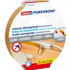 Tesa Montageband Powerbond - Binnen - Wit - 5m x 9mm
