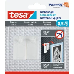 Tesa Powerstrips klevende spijker 77772 voor behang en pleisterwerk 500gr 2 stuks