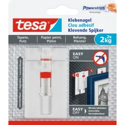 Tesa Powerstrips Verstelbareklevende spijker 77777 Behang & Gips 2kg