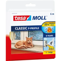 Tesa tochtband P-Profile wit 6m