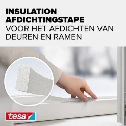 Tesa Tochtband Universal - Wit - Zelfklevend Schuim - 15x1000mm
