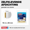 Tesa Tochtband Universeel - Wit - Zelfklevend - 10mx25mmx6mm
