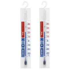 TFA Dostmann Koelkast En Vriezerthermometer - 2x - Wit - Analoog