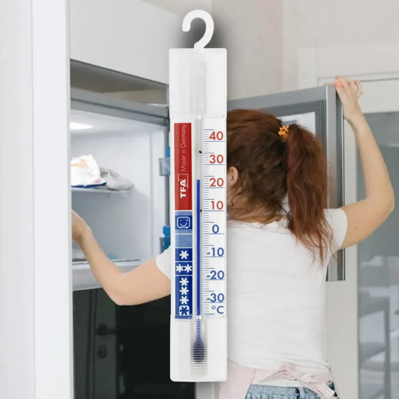 TFA Dostmann Koelkast En Vriezerthermometer - 2x - Wit - Analoog