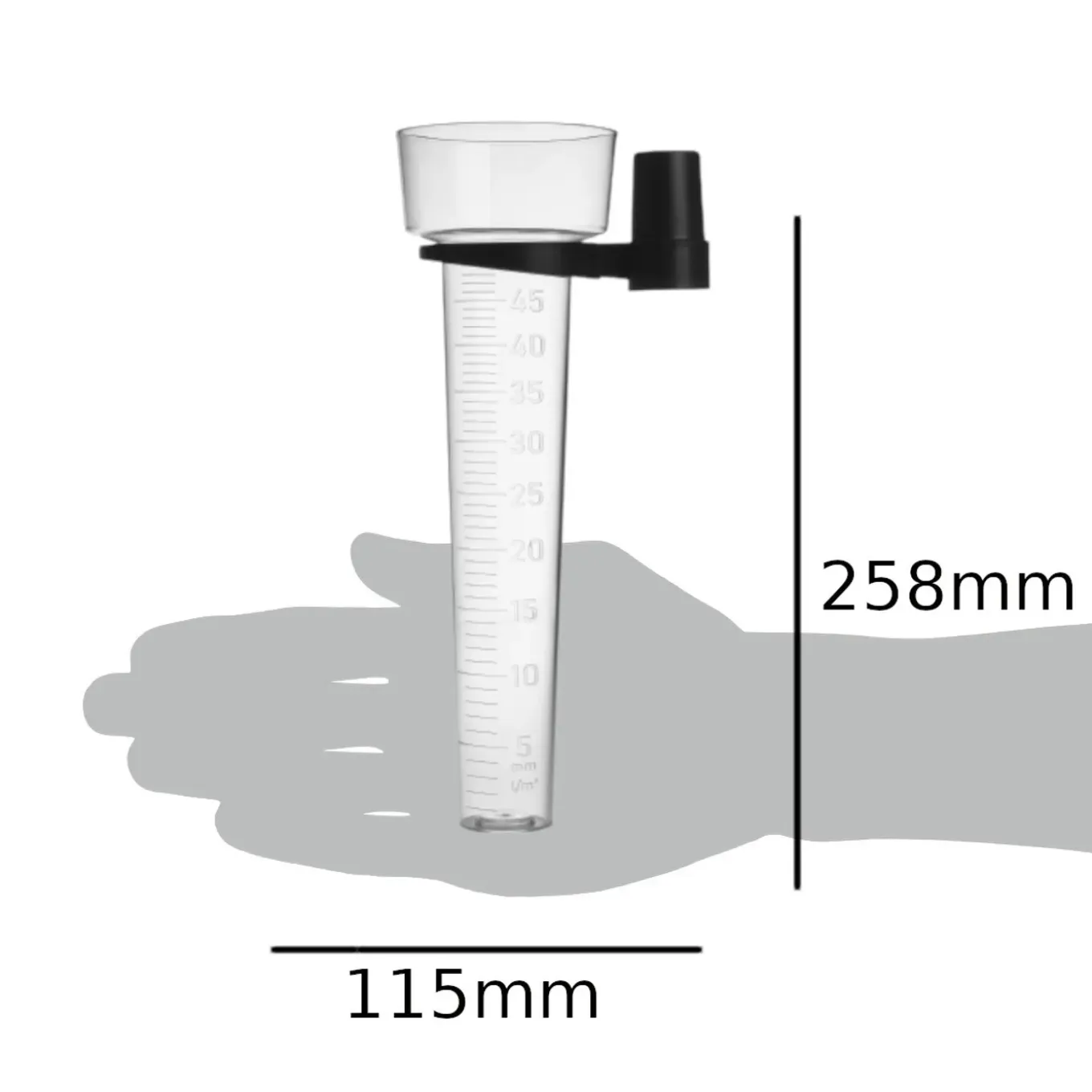 Tfa Regenmeter/neerslagmeter- Transparant - Kunststof - 25cm