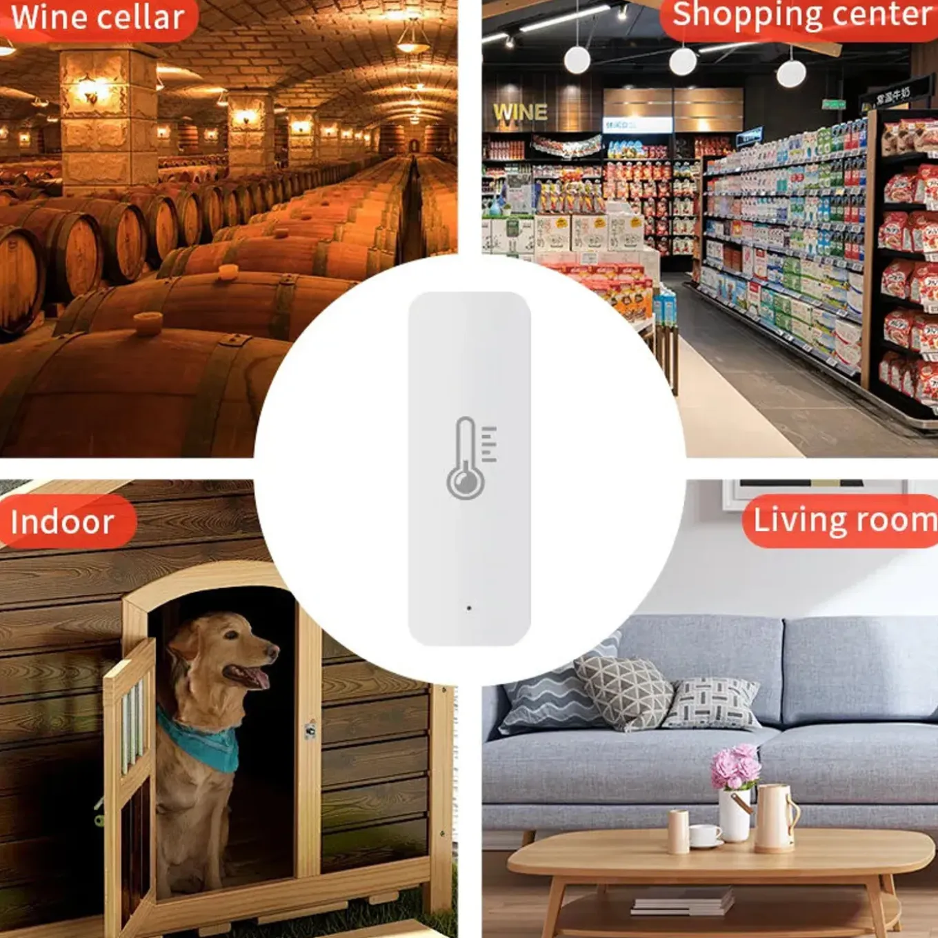 Thermometer En Hygrometer Voor Binnen Met Real Time Monitoring En Groot Display