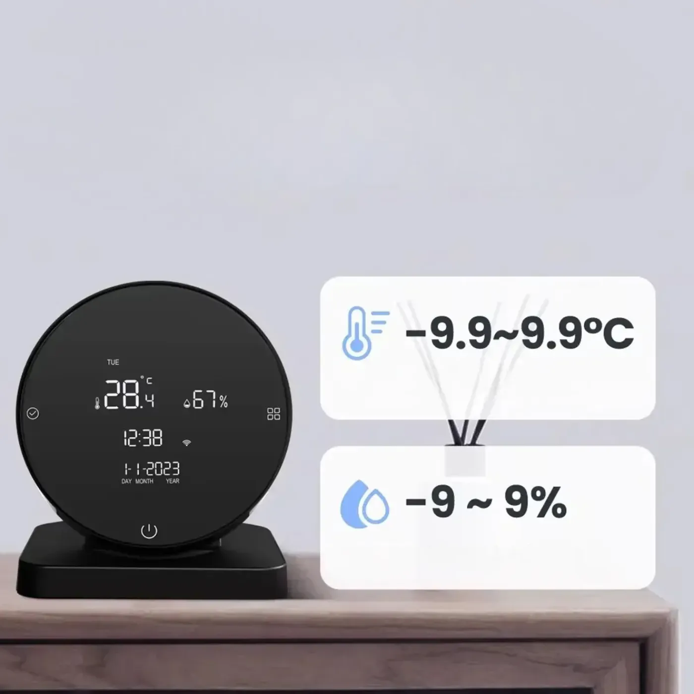 Smartlife Domotica Thermostaat Voor Centrale Verwarmingsinstallatie Met Draadloze Wifi En Touchscreen Bediening