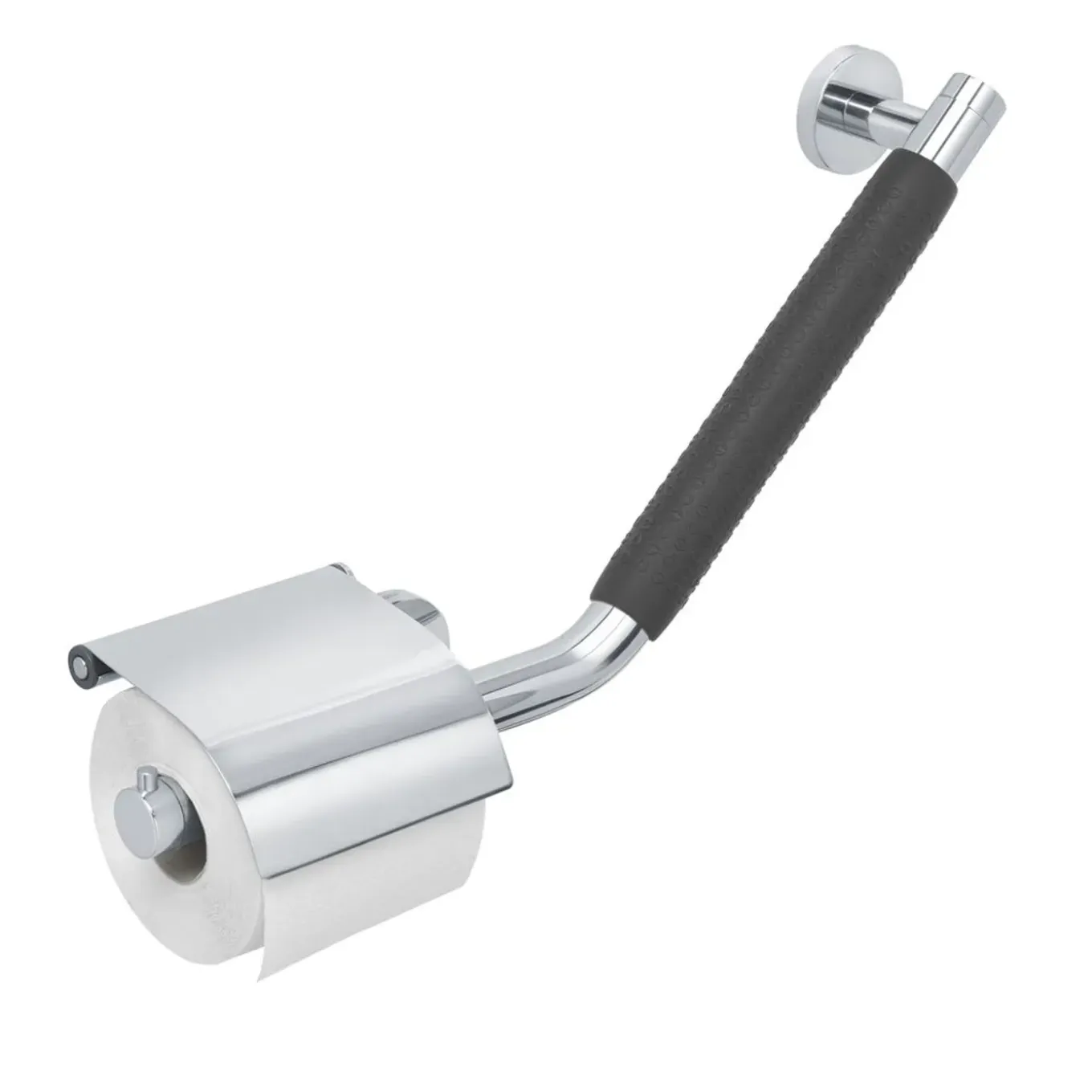 Tiger Boston Comfort & Safety wandbeugel met toiletrolhouder RVS gepolijst - Rechts