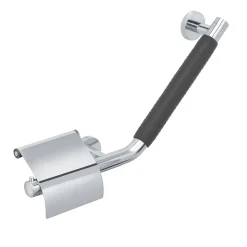 Tiger Boston Comfort & Safety wandbeugel met toiletrolhouder RVS gepolijst - Rechts