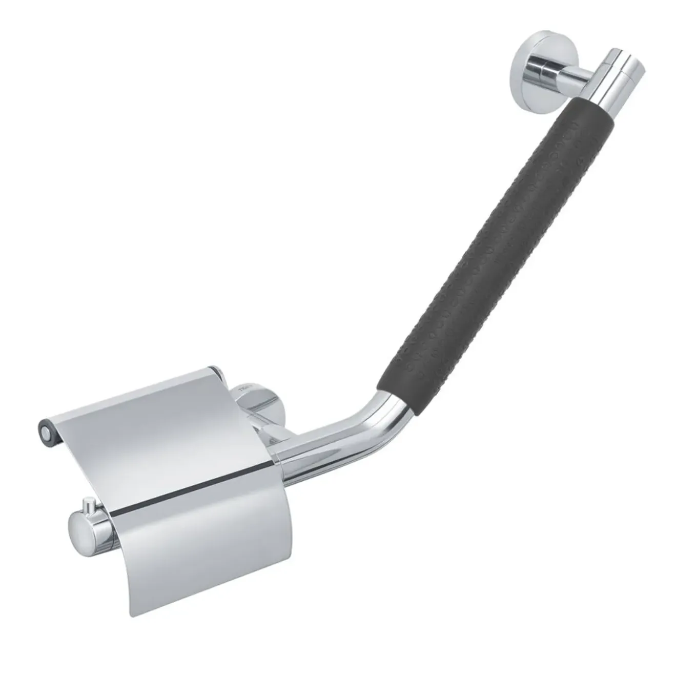 Tiger Boston Comfort & Safety wandbeugel met toiletrolhouder RVS gepolijst - Rechts