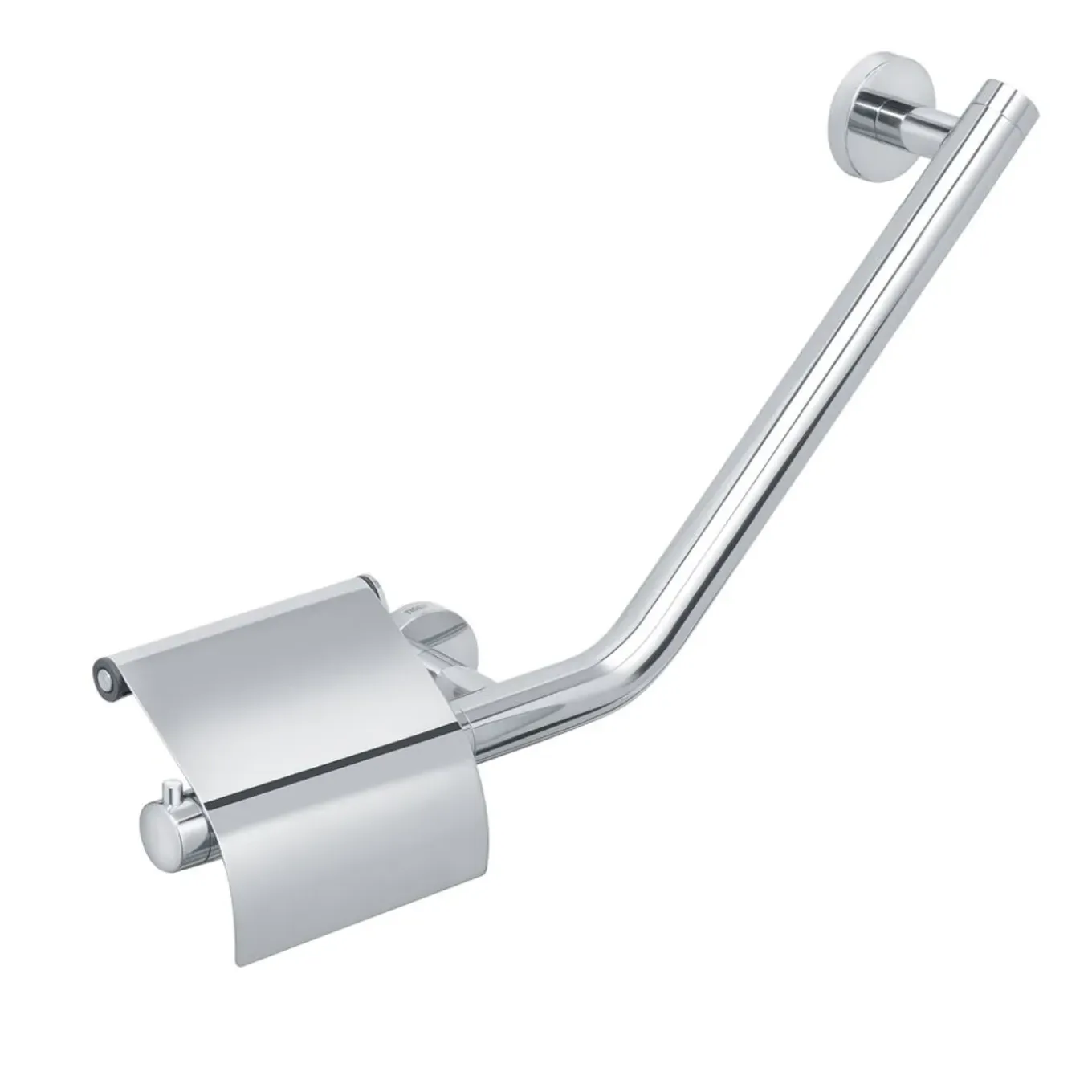 Tiger Boston Comfort & Safety wandbeugel met toiletrolhouder RVS gepolijst - Rechts