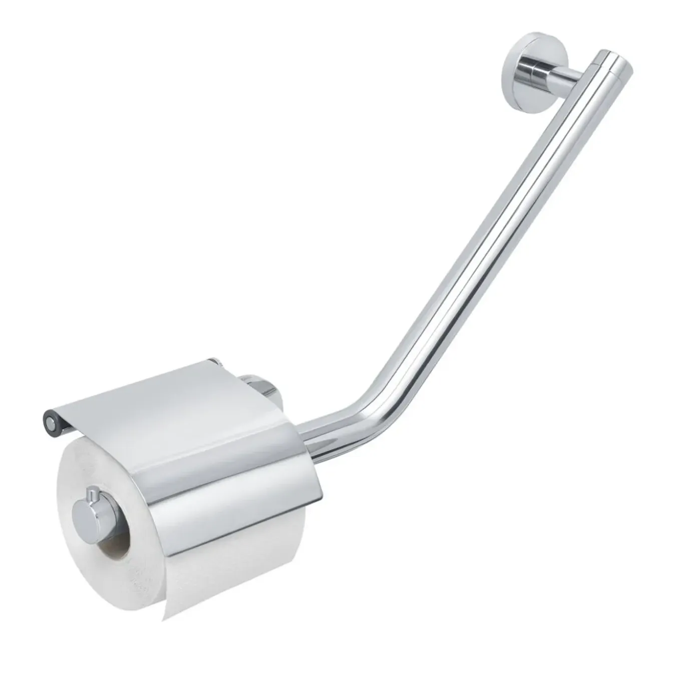 Tiger Boston Comfort & Safety wandbeugel met toiletrolhouder RVS gepolijst - Rechts