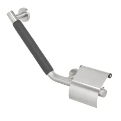 Tiger Boston Comfort & Safety wandbeugel met toiletrolhouder RVS geborsteld - Links