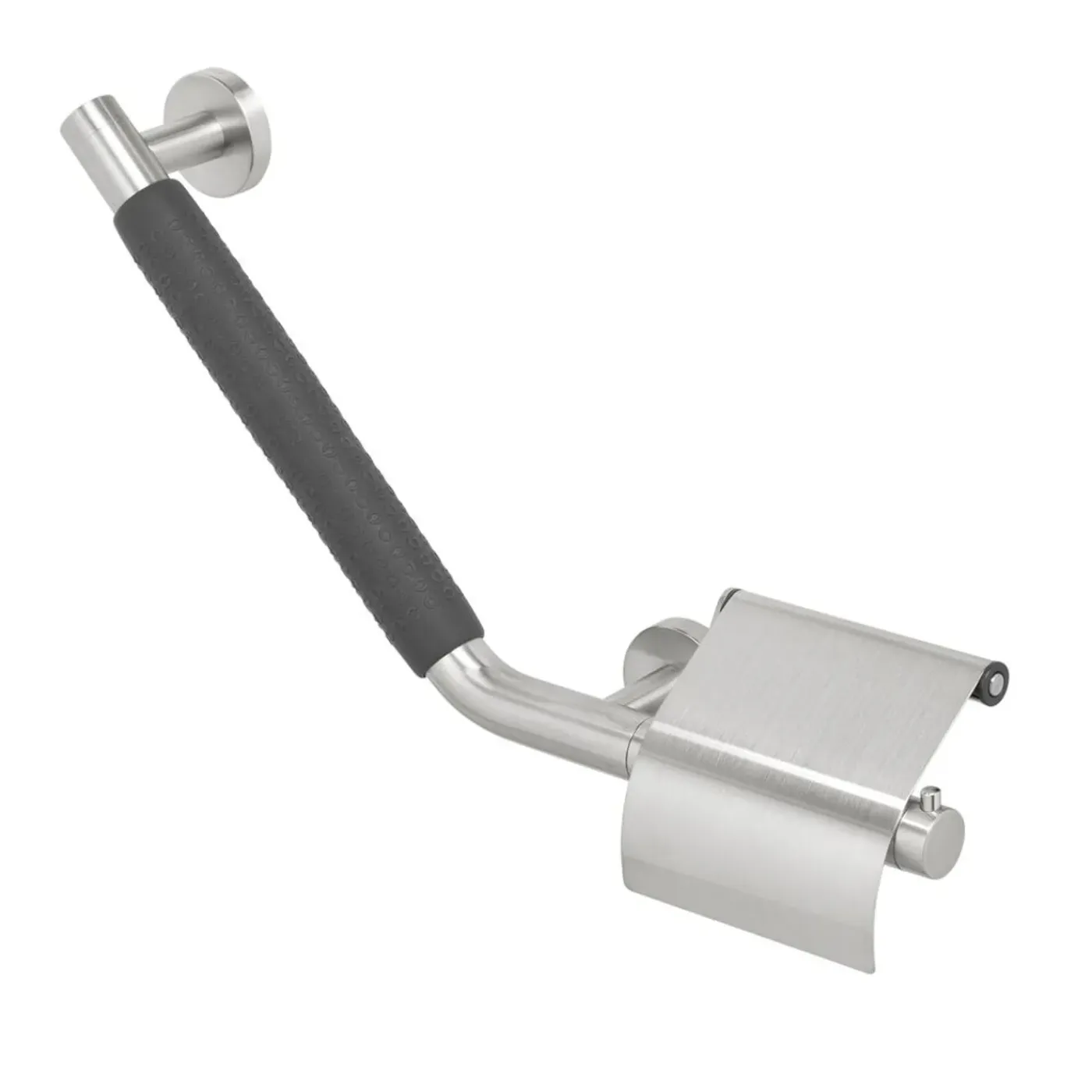 Tiger Boston Comfort & Safety wandbeugel met toiletrolhouder RVS geborsteld - Links