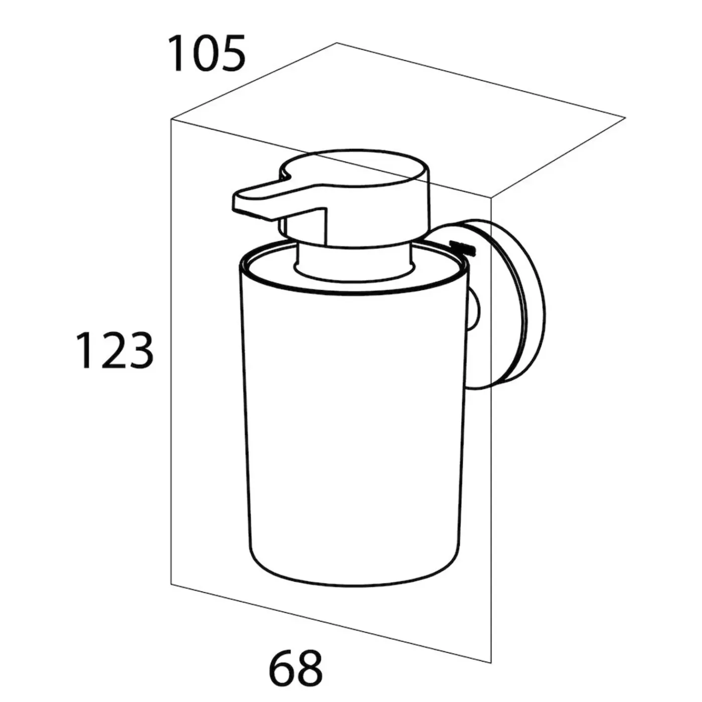 Tiger Urban zeepdispenser 180ml zwart