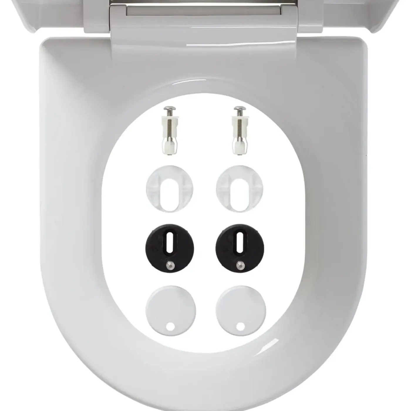 Tiger WC-bril Stax - Thermoplastisch - D-vorm - Softclose - Verstelbaar - Quick Release - Wit