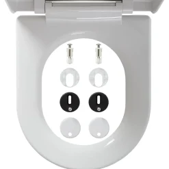 Tiger WC-bril Stax - Thermoplastisch - D-vorm - Softclose - Verstelbaar - Quick Release - Wit