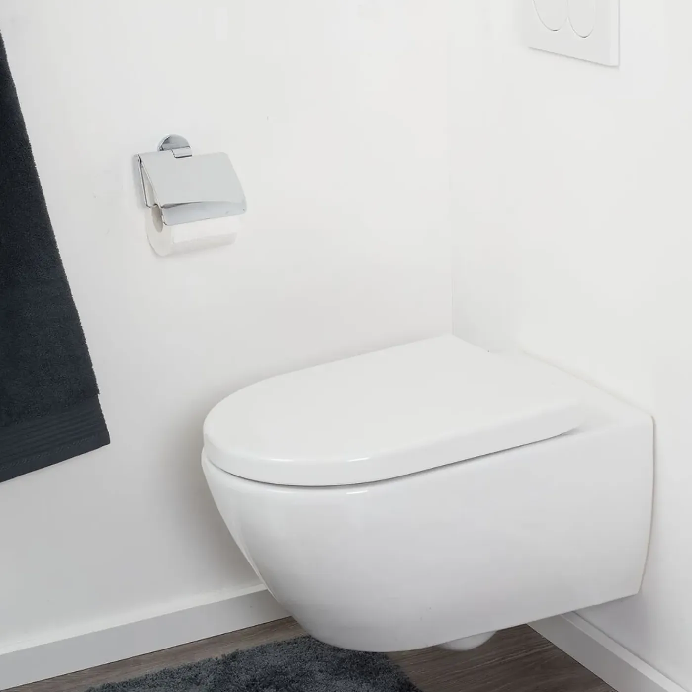 Tiger WC-bril Stax - Thermoplastisch - D-vorm - Softclose - Verstelbaar - Quick Release - Wit