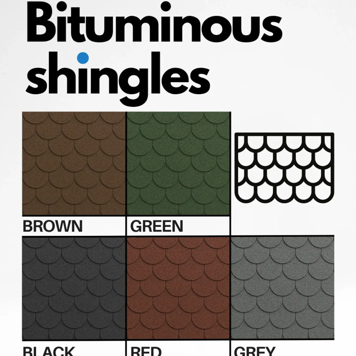 Timbela - Bitumineuze Dakspanen - B-green - Zwart Kleur - Bitumen Dakbedekking - 3m2