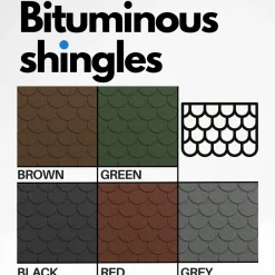 Timbela - Bitumineuze Dakspanen - B-red - Zwart Kleur - Bitumen Dakbedekking - 3m2