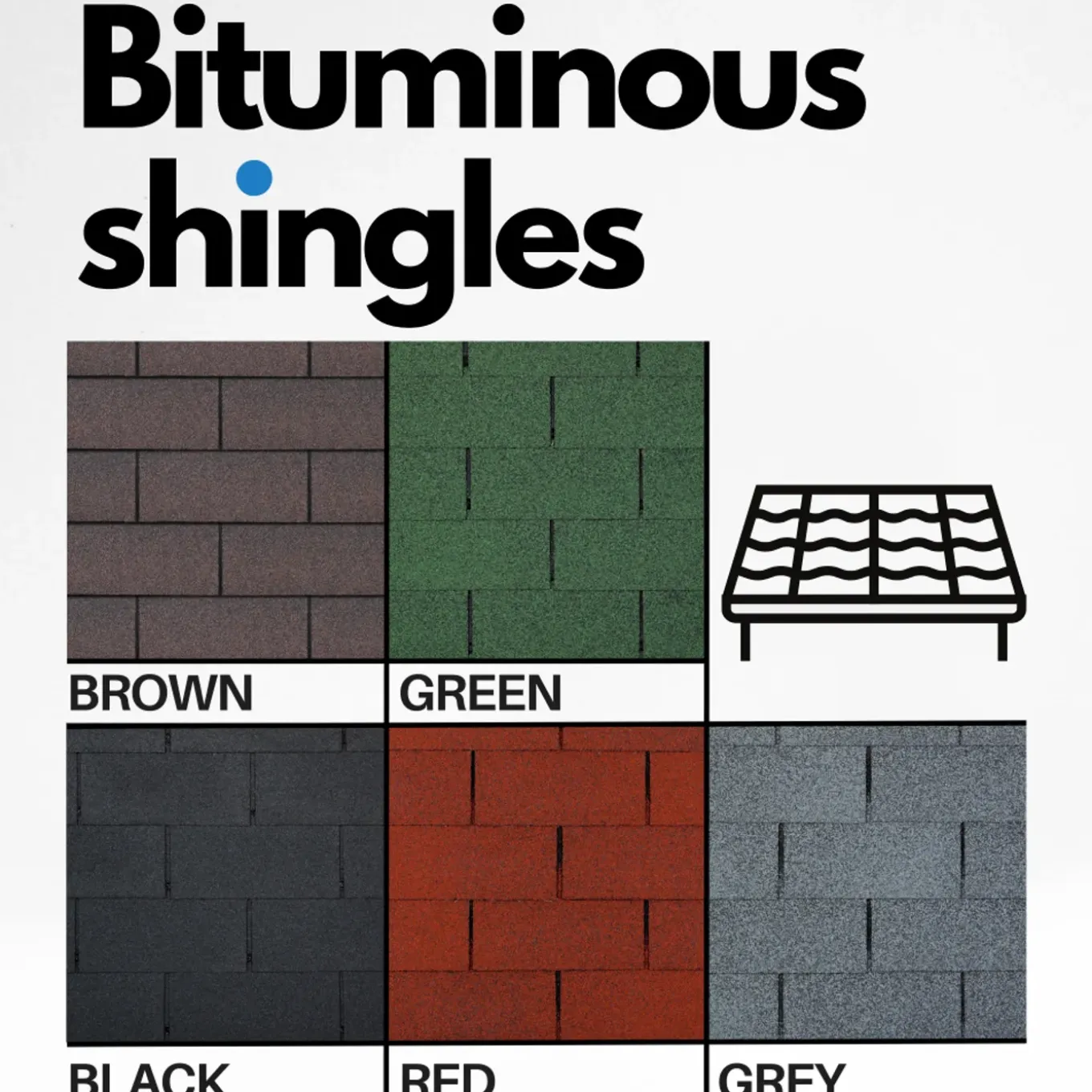 Timbela - Bitumineuze Dakspanen - T-black - Zwart Kleur - Bitumen Dakbedekking - 3m2