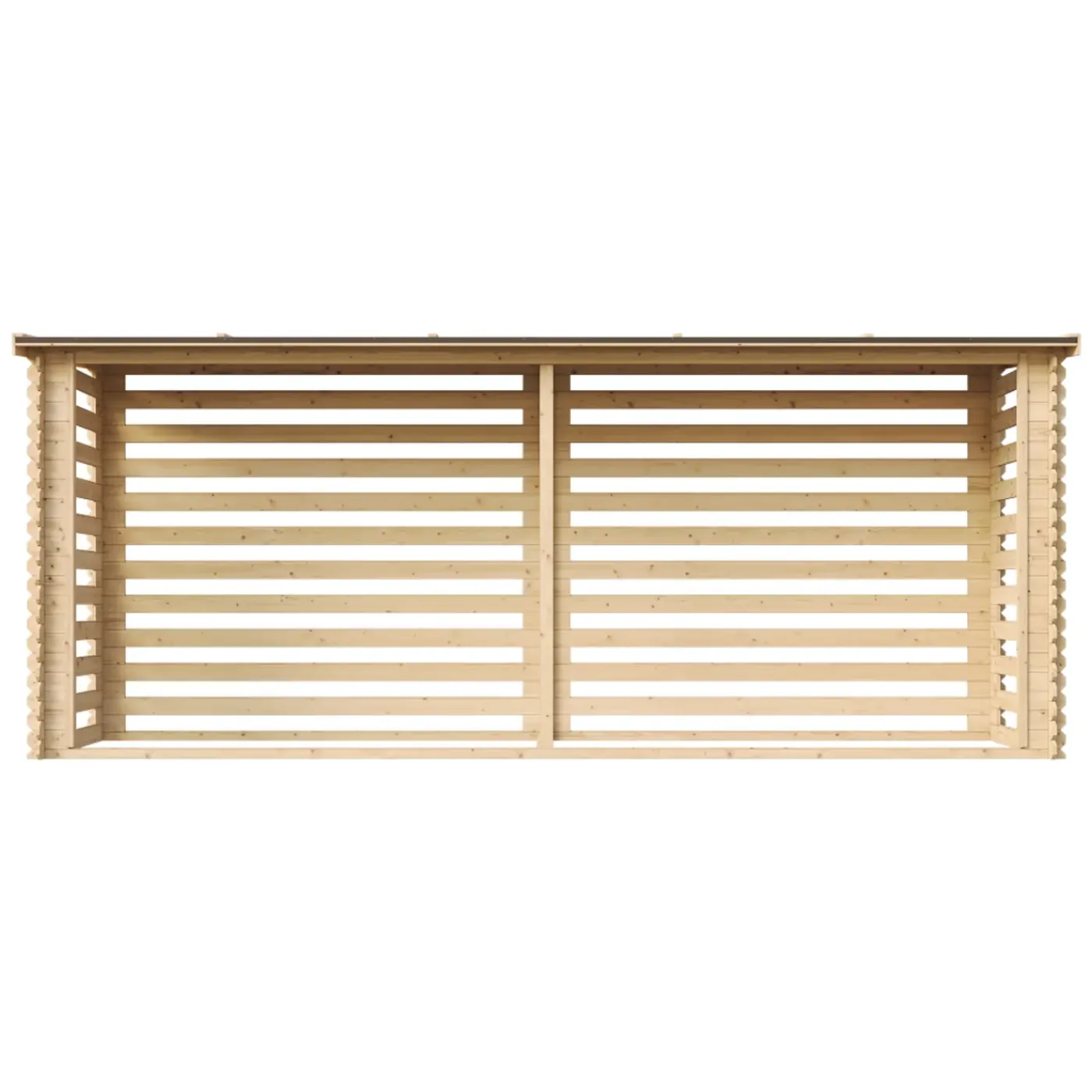 Timbela - Haardhout Opslagschuurtje - M203 - L112xl450xh199 Cm/ 4m2