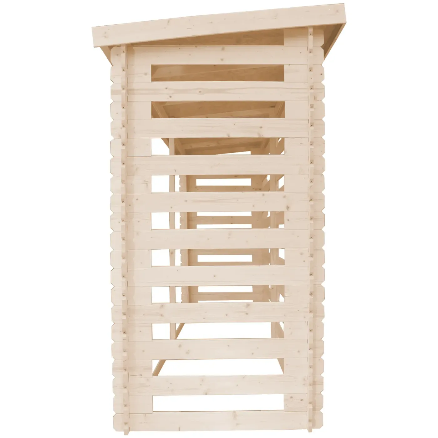 Timbela - Haardhout Opslagschuurtje - M203 - L112xl450xh199 Cm/ 4m2