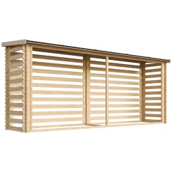 Timbela - Haardhout Opslagschuurtje - M203 - L112xl450xh199 Cm/ 4m2