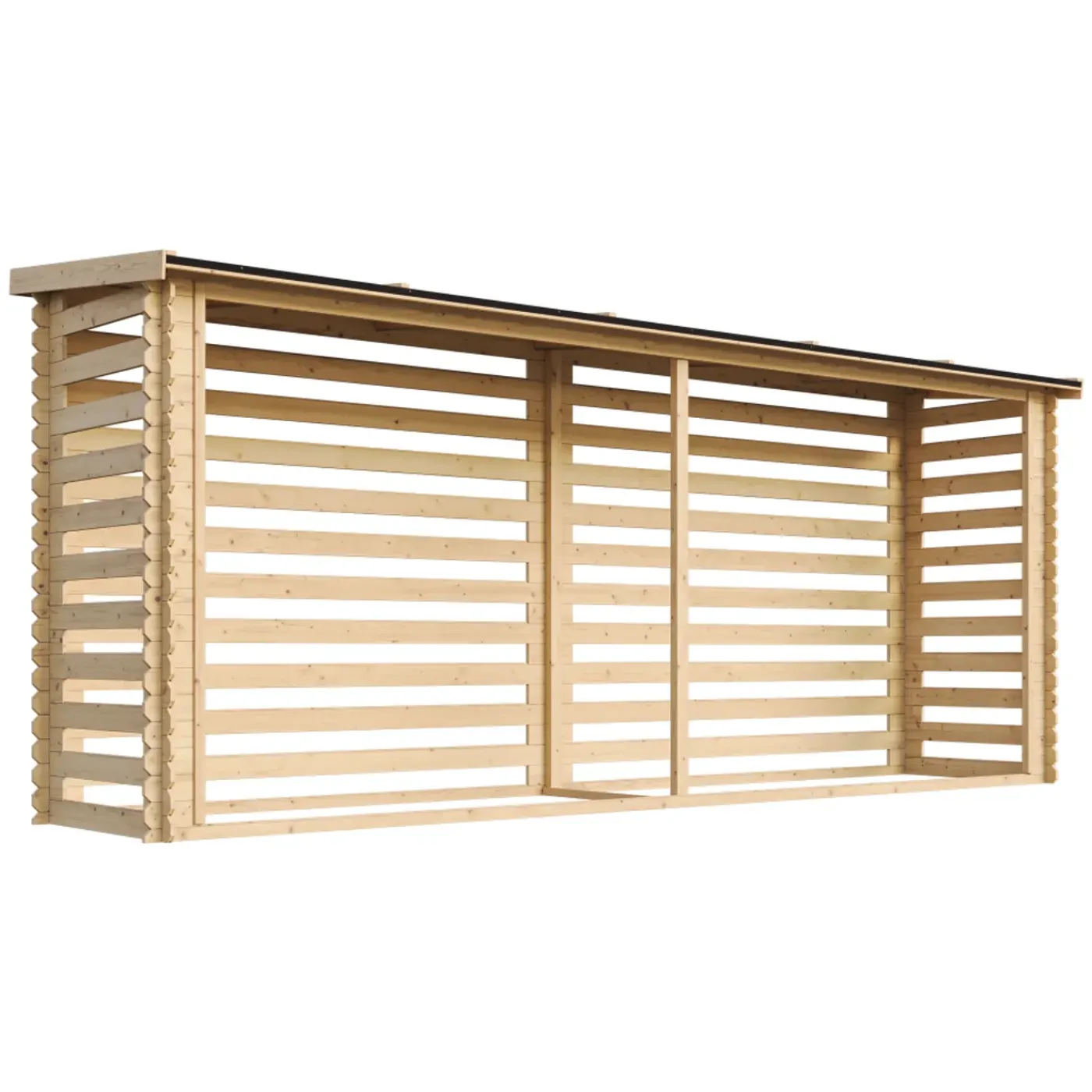 Timbela - Haardhout Opslagschuurtje - M203 - L112xl450xh199 Cm/ 4m2