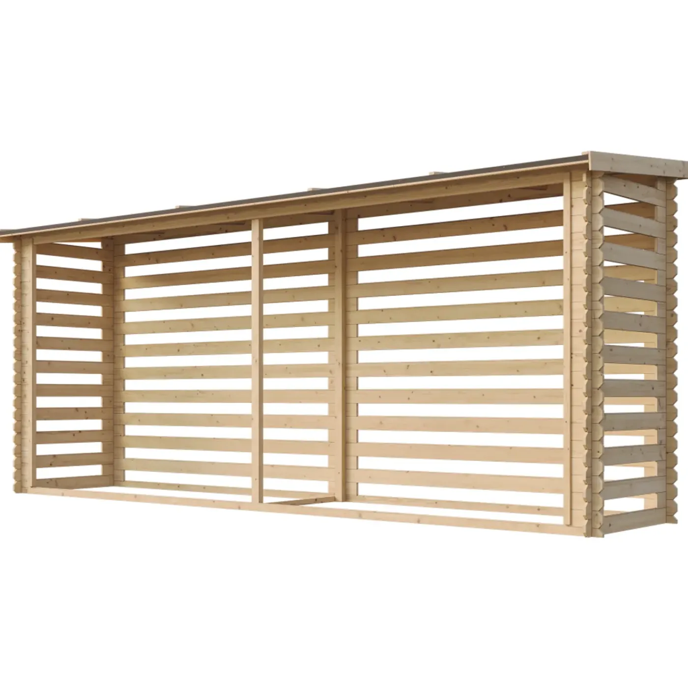 Timbela - Haardhout Opslagschuurtje - M203 - L112xl450xh199 Cm/ 4m2