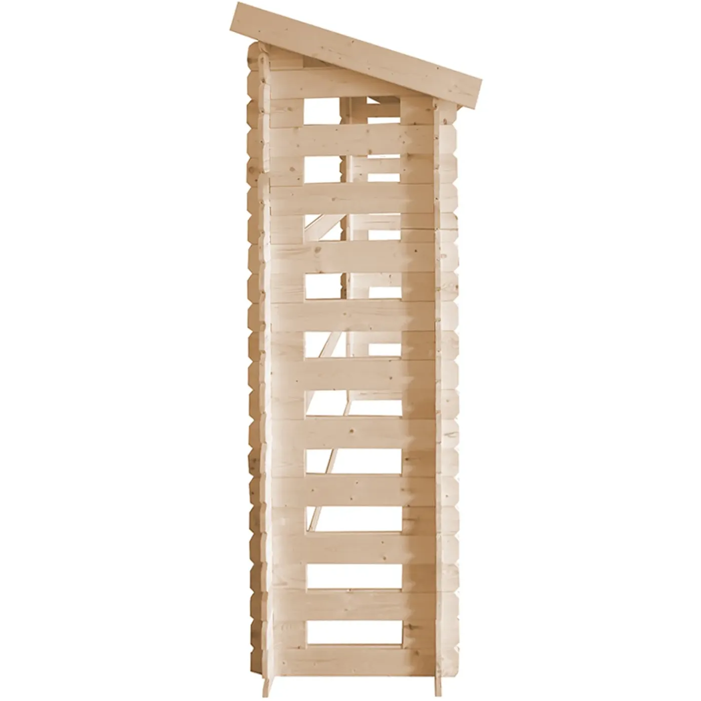 Timbela - Haardhout Opslagschuurtje - M201-1 - L86xl184xh200 Cm/ 0,9 M2