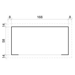Timbela - Haardhout Opslagschuurtje - M201-1 - L86xl184xh200 Cm/ 0,9 M2