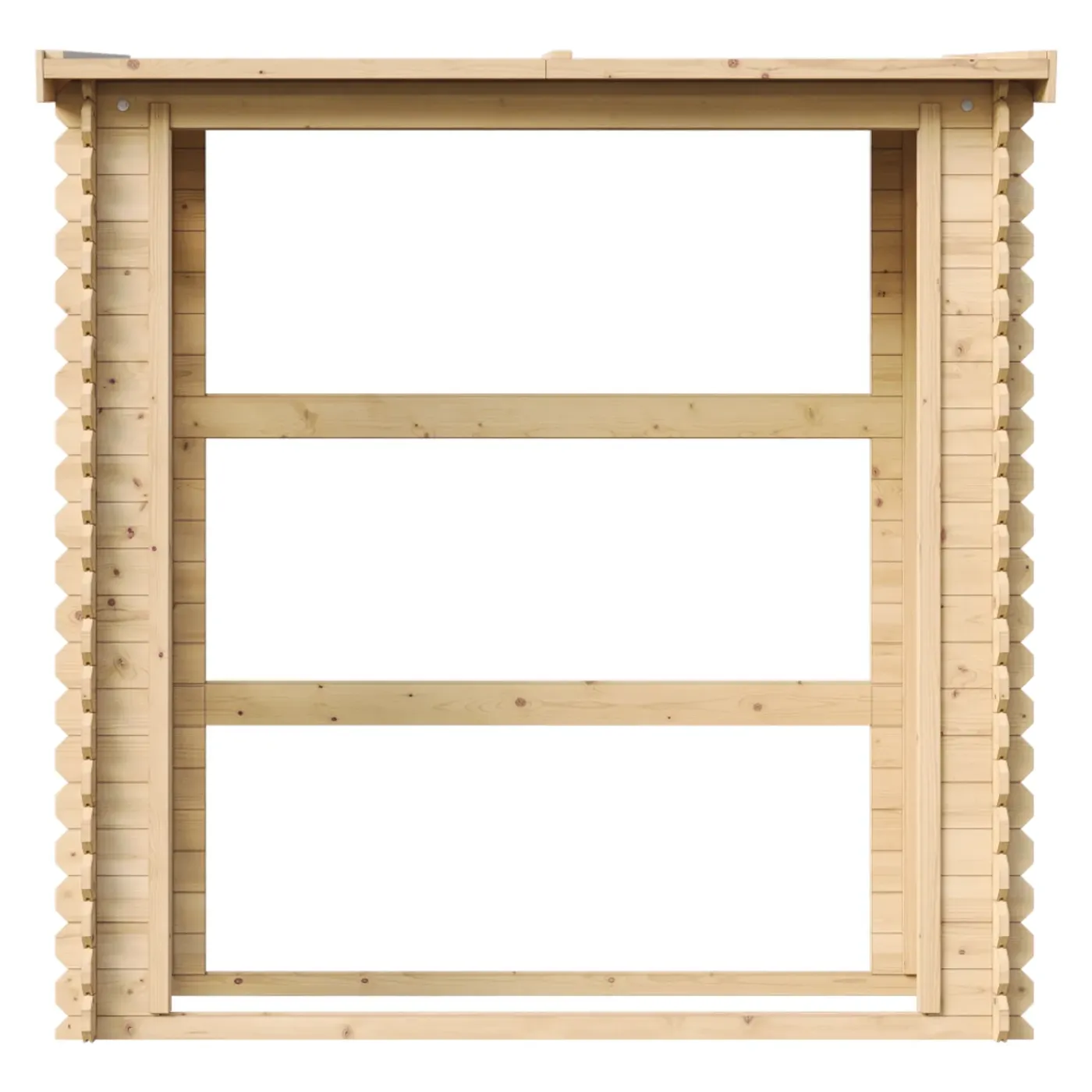 Timbela - Haardhout Opslagschuurtje - M201-1 - L86xl184xh200 Cm/ 0,9 M2